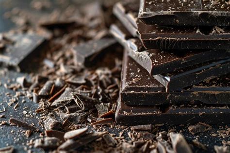 Premium Photo | Dark chocolate bars isolated