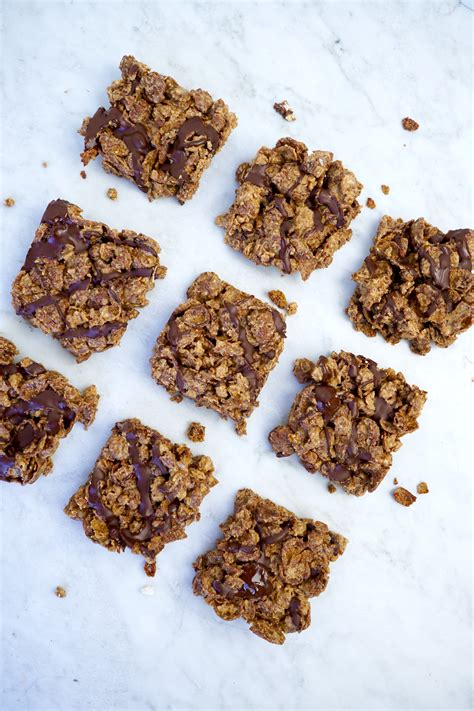 3-Ingredient Peanut Butter Chocolate Cereal Bars - Whitney E. RD