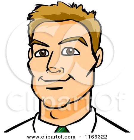 Cartoon of a Dirty Blond Business Man Avatar - Royalty Free Vector Clipart by Cartoon Solutions ...