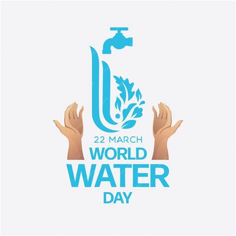 Premium Vector | World water day logo design template