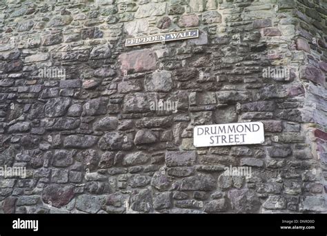 Flodden Wall, Drummond Street, Edinburgh, Scotland, UK Stock Photo - Alamy