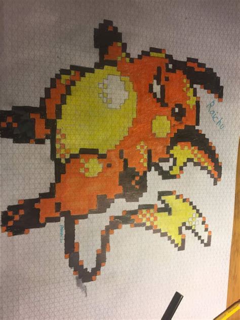 Raichu pixel art | Pokémon Amino