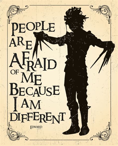 10 X 8 Inch Edward Scissorhands Tim Burton Quote Print. - Etsy