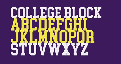 College Block free Font - What Font Is