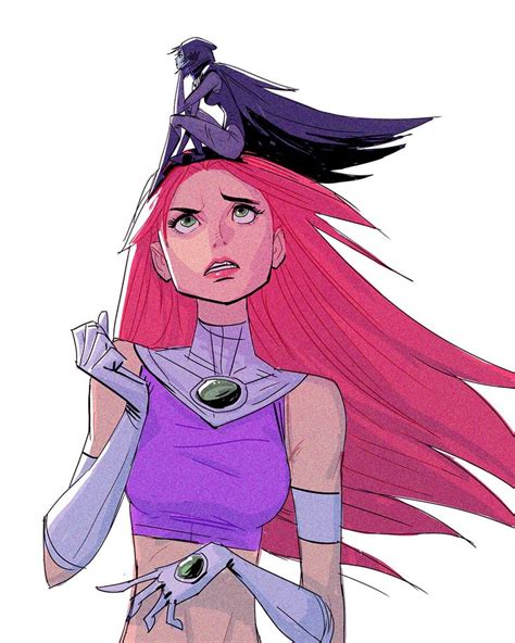 ArtStation - Starfire x Raven, Dave CaveDraws | Starfire, Character art ...