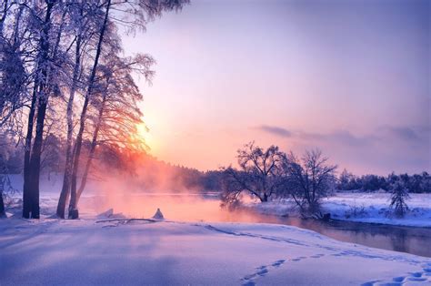 Lovely Winter Sunset Wallpapers - Wallpaper Cave