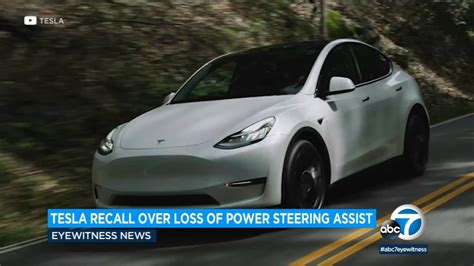 Tesla recalling 40,000 cars to fix power-steering issue - ABC7 Los Angeles