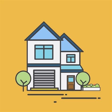 Ilustración de una linda casa | Vector Gratis