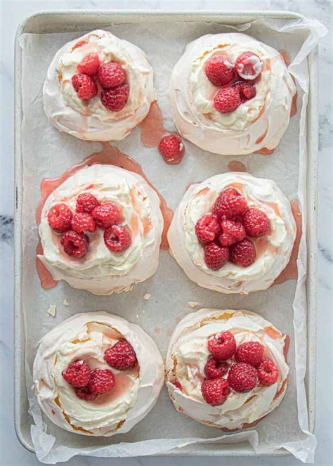 Mini Raspberry Pavlovas - The Scran Line