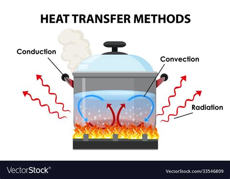 Methods heat transfer Royalty Free Vector Image