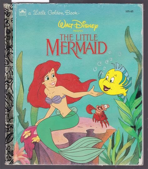 BIBLIO | Walt Disney's The Little Mermaid - A Little Golden Book No.105-85 by Teitelbaum ...