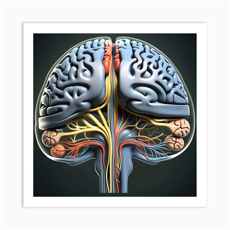 Human Brain Anatomy 10 Art Print by Pat4U - Fy