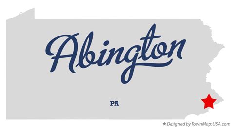 Map of Abington, PA, Pennsylvania