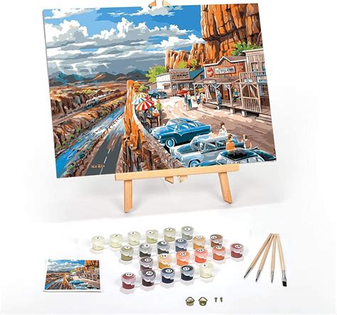 Amazon.com: Ledgebay Paint by Numbers Kit for Adults: Beginner to Advanced Number Painting Kit ...