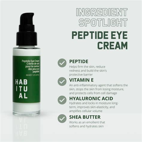 Peptide Eye Cream 30ml – Habitual Skin CA