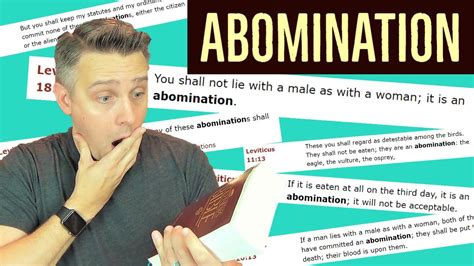 What is the Biblical Meaning of Abomination? - YouTube