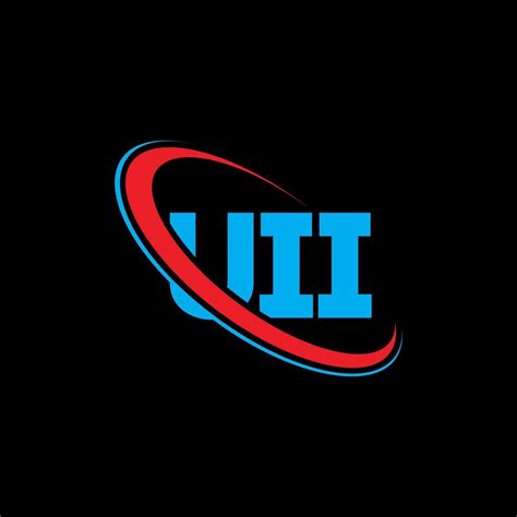 logotipo de uii. uii letra. diseño del logotipo de la letra uii. logotipo de iniciales uii ...