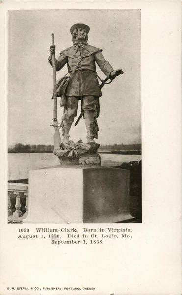 William Clark Statue Portland, OR 1905 Lewis & Clark Exposition Postcard