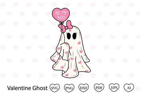 Be my boo Valentine Svg, Valentine Ghost Svg, Valentine Svg