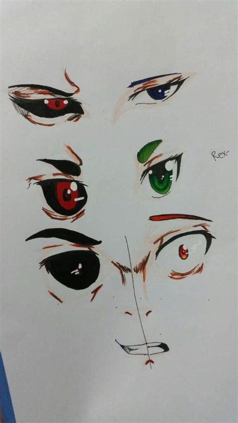 Today's draw(+plus Tokyo Ghoul eyes) | Anime Amino