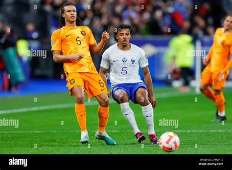 24-03-2023: Sport: Frankrijk vs Nederland PARIS, NETHERLANDS - MARCH 24: Nathan Ake (Netherlands ...