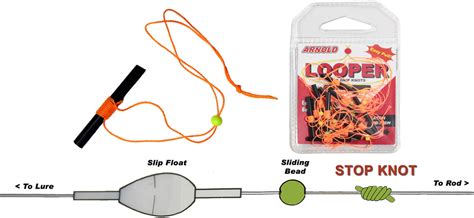 Bobber Stops - Looper Stop Knot, Bobber Stops - 12 Stops W/Beads ...