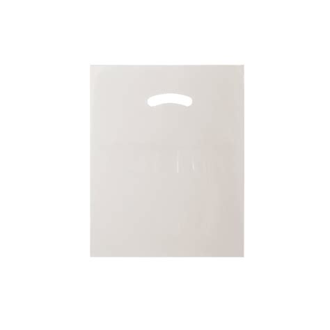 White Plastic Bags with Handles - 12x15 | EnviroPackaging