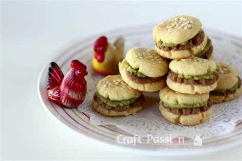 Hamburger Cookie - Recipe | Craft Passion