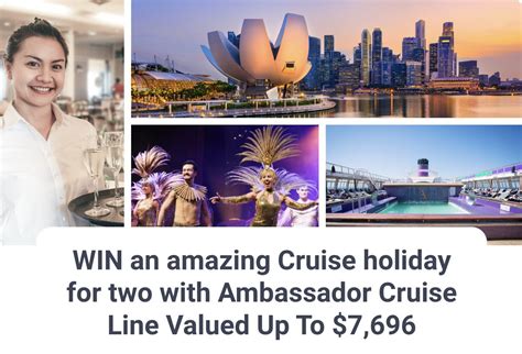 Win a Cruise holiday from Sydney to Singapore valued up to $7,696