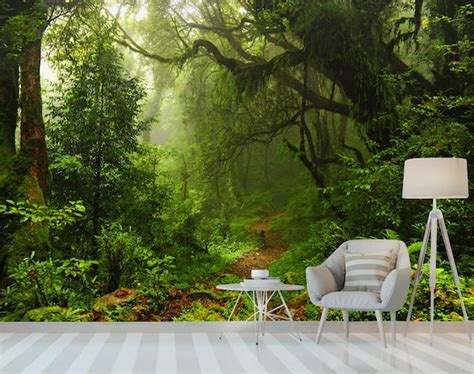 Fairy Forest Wall Mural / Nursery Wallpaper / Enchanting Forest ...