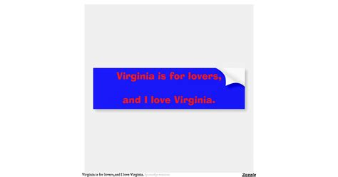 virginia_is_for_lovers_and_i_love_virginia_car_bumper_sticker ...