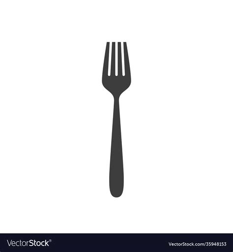 Fork icon Royalty Free Vector Image - VectorStock