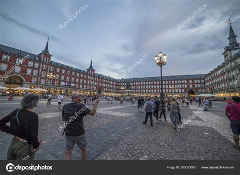 Madrid Spain July 2018 Plaza Mayor Statue King Philips Iii – Stock Editorial Photo ...