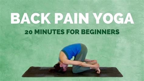 Yoga for Back Pain - 20 min Yoga Stretches for Beginners - YouTube