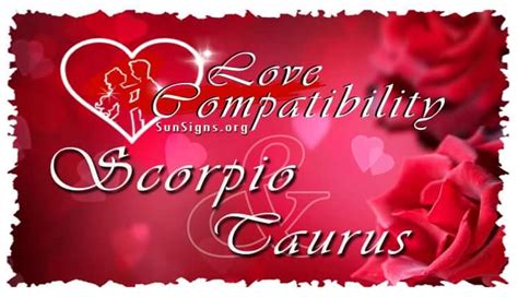 Scorpio Taurus Love Compatibility - SunSigns.Org