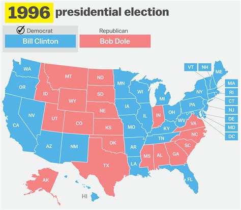 Democrats Vs Republicans Map