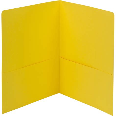 Smead 2-Pocket Folders, Yellow, 25 / Box (Quantity) - Walmart.com - Walmart.com