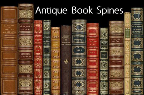 Antique Book Spines by Blue Line Design on @creativemarket Books Decor, Books Art, Old Books ...