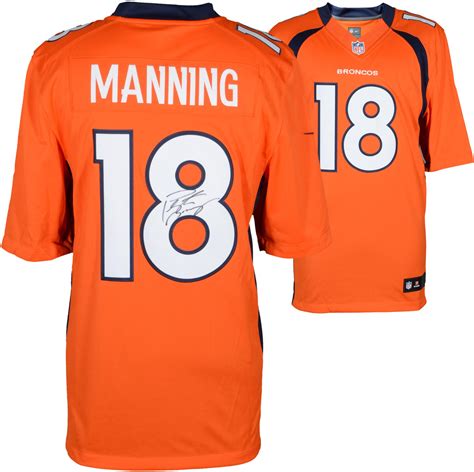 Peyton Manning Denver Broncos Autographed Nike Limited Orange Jersey