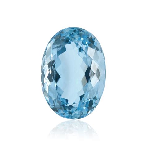 6.55 carat, Blue, Brazilian Aquamarine, Oval Shape, SKU 296032