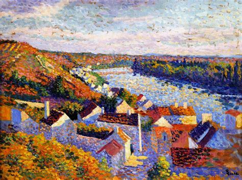 Bend in the River (Maximilien Luce - ) | Maximilien luce, Maximilien, Painting city