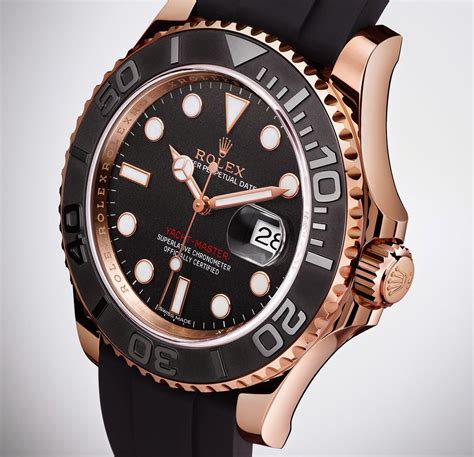 Rolex Yacht-Master 116655 Replica Watch In Everose Gold With Black Ceramic Bezel For 2015 ...