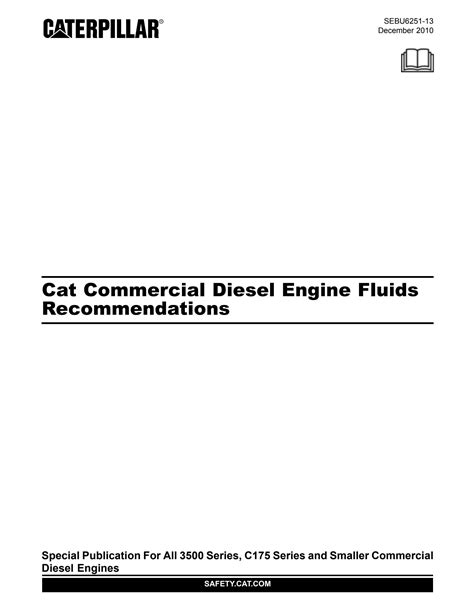 SOLUTION: Cat diesel engine fluid specifications - Studypool