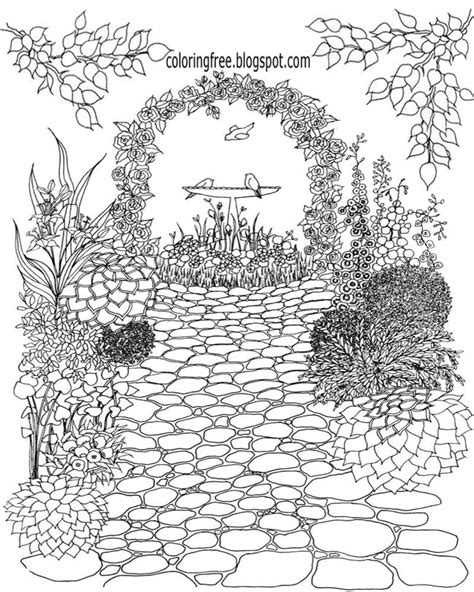 Coloring Pages Of Gardens