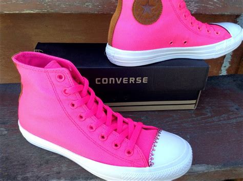 Hot Pink Converse High Top Rain Resistant Canvas Classic | Etsy