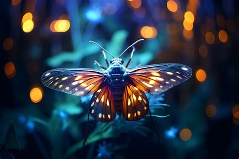 Premium AI Image | a dazzling firefly emitting its soft glow in the ...