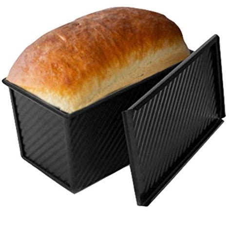 Pullman Loaf Pan with Lid, Bread Pans for Baking Toast Mold or Sandwich ...