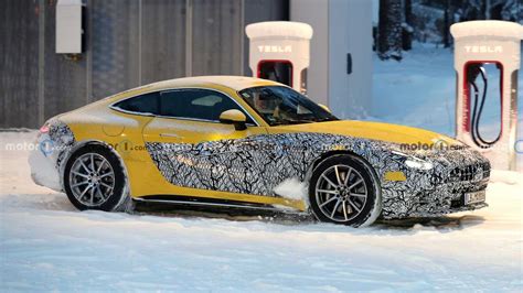 2023 Mercedes-AMG GT Coupe Spied With Less Camo Than Ever Before