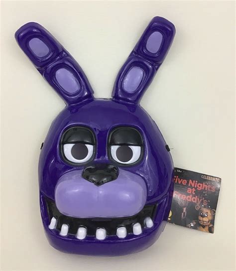 Bonnie Mask Five Nights At Freddy's Adult Purple Bunny Costume Rubies ...