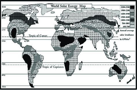 6: World Solar Insolation Map | Download Scientific Diagram